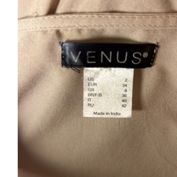 Venus Women's US 2 Boho Bell Sleeve Crochet Trim Maxi Cardigan Duster Sand Tan - Picture 2 of 11